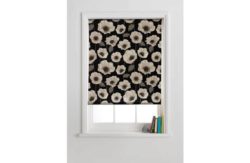 HOME Elissia Poppy Roller Blind - 4ft - Cream and Black